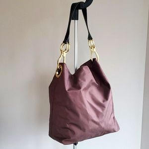 JPK Paris 75 Dark Brown Nylon Handbag